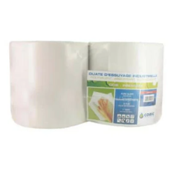 Bobine d'essuyage pure ouate kit de 2