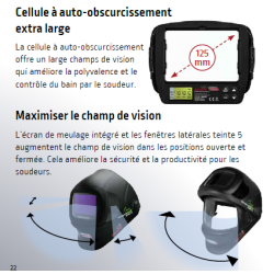 masque ventilé europur plus 5500LS lincoln ELECTRIC W403676